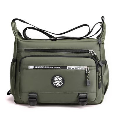 Oxford Cloth Shoulder Bag Business Briefcase Durable Travel dealsniper-net Army Green