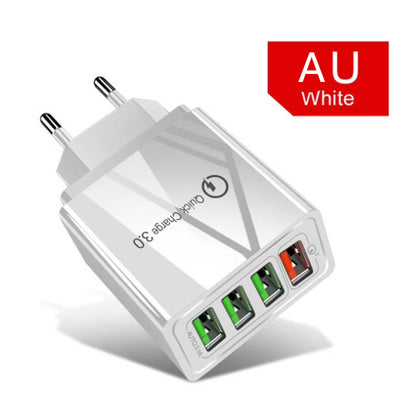 Travel Charger US Standard European Standard British Standard Travel dealsniper-net White AU