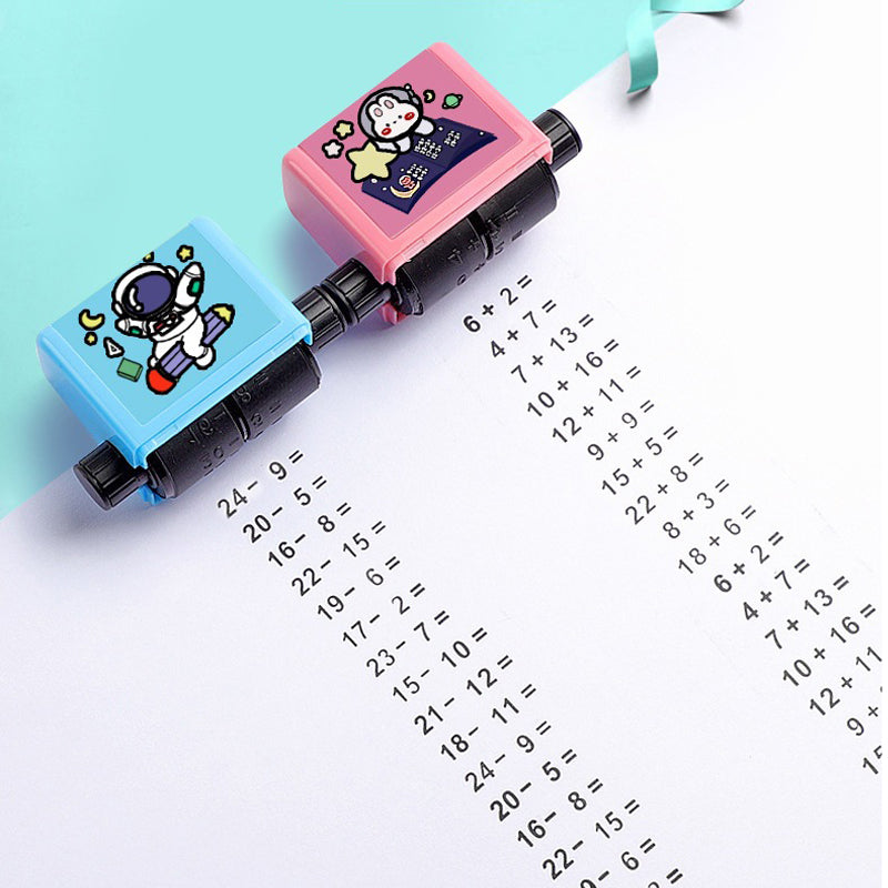 Digital Type Mathematical Operation Stamp Pupils Teacher Kids DealSniper.net
