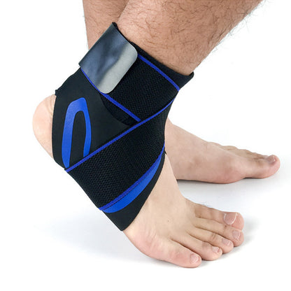 Ankle Support Brace Safety Running Basketball Sports Ankle Sleeves Sports DealSniper.net L 1pc Left blue