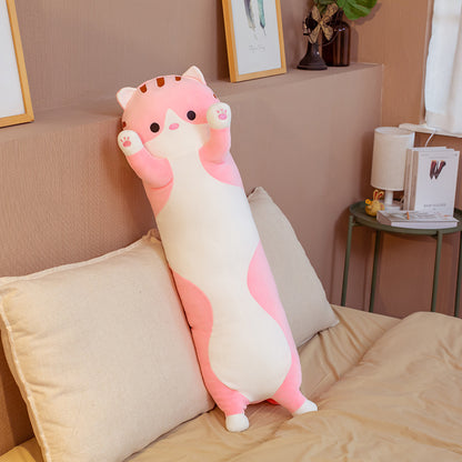 Cute pillow long pillow plush toy Kids dealsniper-net Little pink cat 120cm