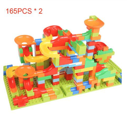 Children Large Particles Assembled Slide Puzzle Blocks Toys 3-10 Years Old Boy Toy Kids DealSniper.net 330pcs