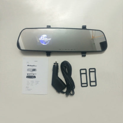 1080P HD Rearview Mirror Driving Recorder Vehicle DealSniper.net White 2.4inch