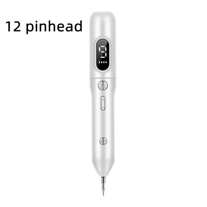 Tattoo Mole Removal Plasma Pen Laser Facial Freckle Dark Spot Beauty dealsniper-net 12pinhead White USB