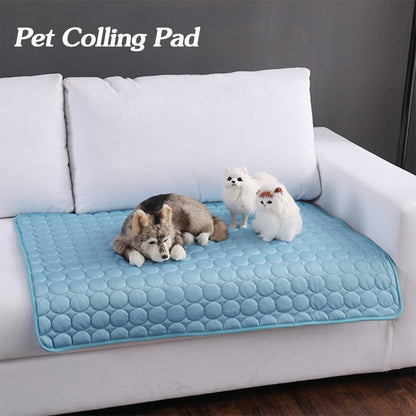 Pet Dog Cat Ice Silk Cold Nest Pad For Cooling In Summer Pets dealsniper-net