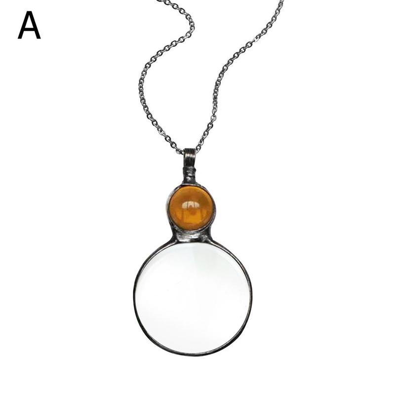 New Mother's Day Magnifying Glass Pendant Necklace Jewelry Gym From House Yellow