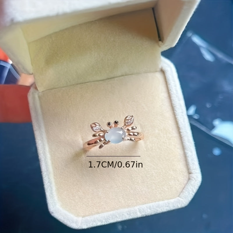 New Arrival Crab Ring For Women New Moonstone Inspired Jewelry Gym From House