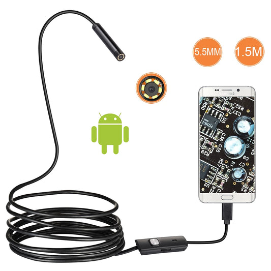 Lens Endoscope HD 480P USB OTG Snake Endoscope Electronics Gym From House