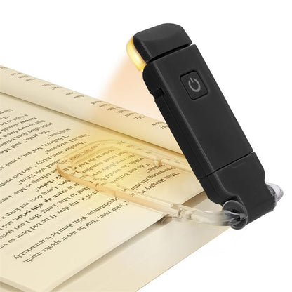 LED USB Rechargeable Book Reading Light Brightness Adjustable Gadgets dealsniper-net Black USB