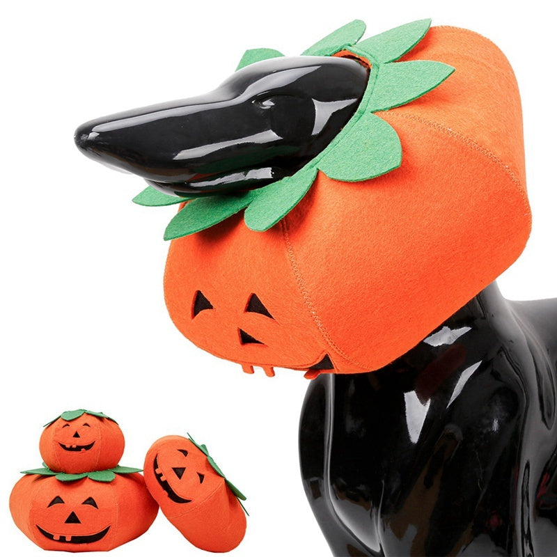 Pet Halloween Pumpkin Collars Cute Pet Cosplay Accessories Pets dealsniper-net