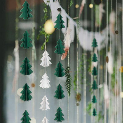 Christmas Decorations 3D Mini Flag Scene Show Window Pendant Holidays DealSniper.net