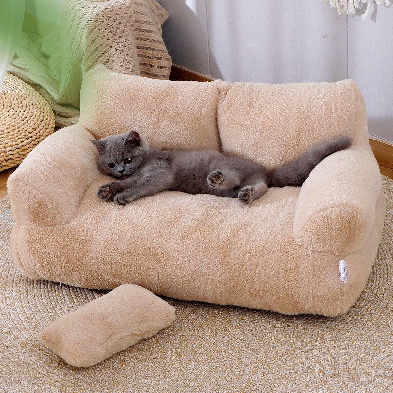 Luxury Cat Bed Sofa Winter Warm Cat Nest Pet Bed For Small Medium Dogs Pets dealsniper-net