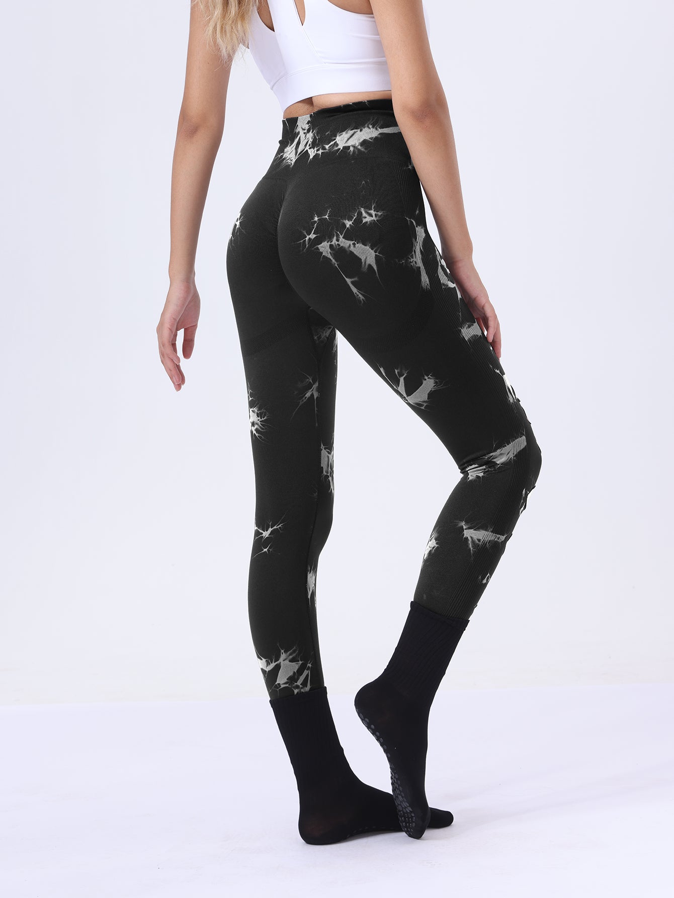 Butt Lifting Yoga Gym Athletic Pants, Hollow Out Tummy Control Women Gym From House