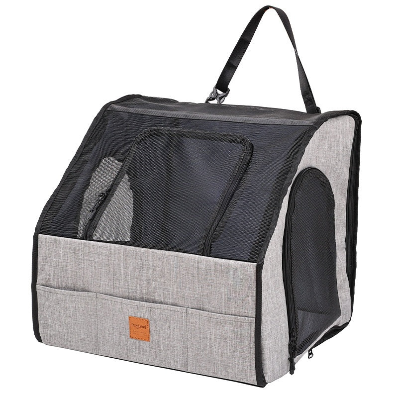 Portable Foldable Car Waterproof And Hard-wearing Pet Pets Gym From House Gray L