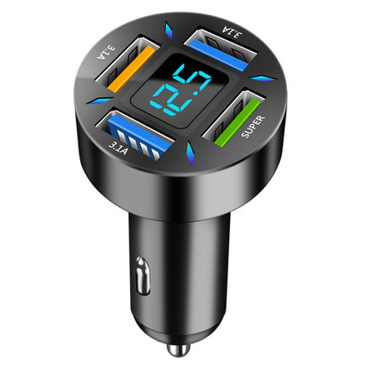 Four-port Car Charger 4USB Car Charger Vehicle DealSniper.net C177 fourport 66W