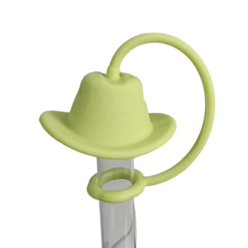 Simple Home Solid Color Silicone Straw Cap Kitchen DealSniper.net Light Green Hat