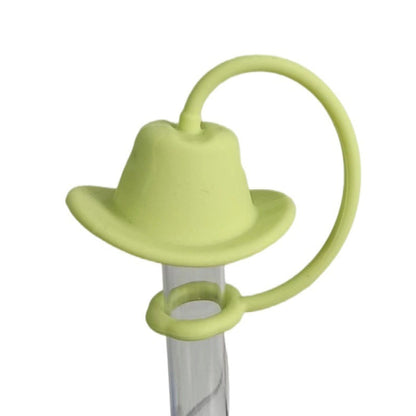 Simple Home Solid Color Silicone Straw Cap Kitchen DealSniper.net Light Green Hat