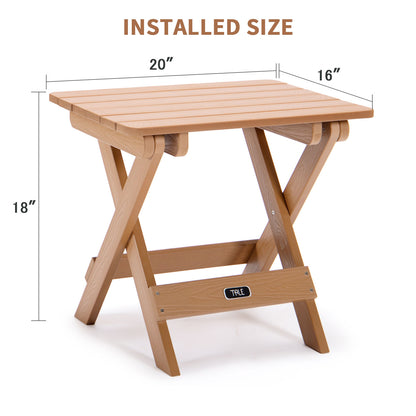 TALE Adirondack Portable Folding Side Table Square