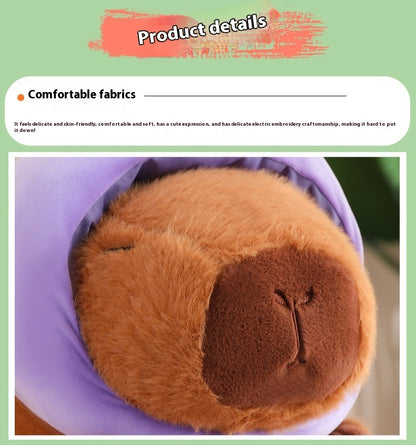 Vegetable Water Guinea Pig Doll Capabala Plush Doll Headgear Detachable Kids dealsniper-net