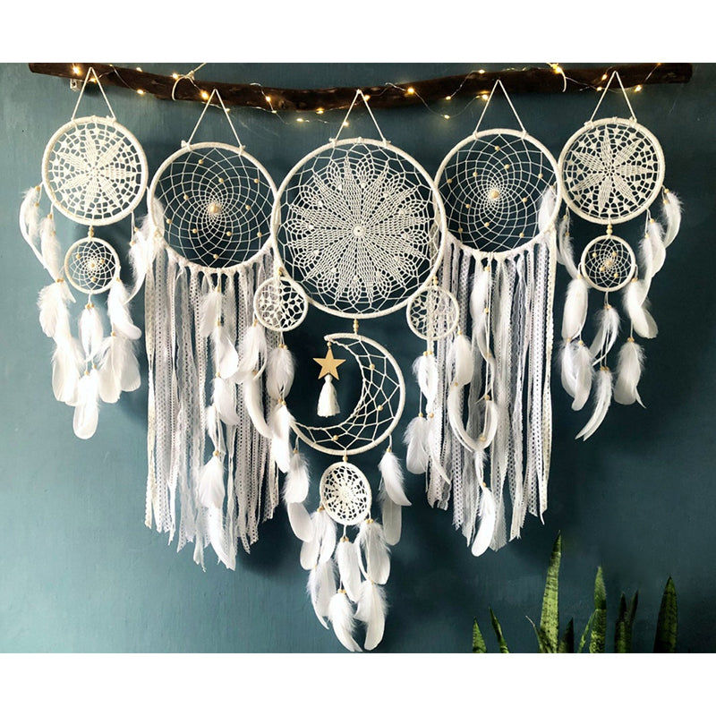 Home Fashion Indian Dream Catcher Pendant Home DealSniper.net White
