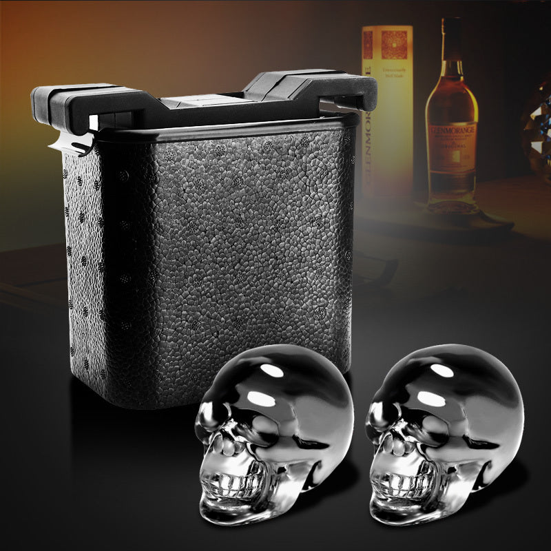 Large Square Black Silicone Ice Cube Mold Kitchen dealsniper-net Big skull molds