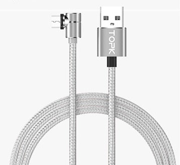 Magnetic Cable Micro Usb Cable 360 Degree Magnetic Charge Electronics DealSniper.net Sliver 3FT IPhone