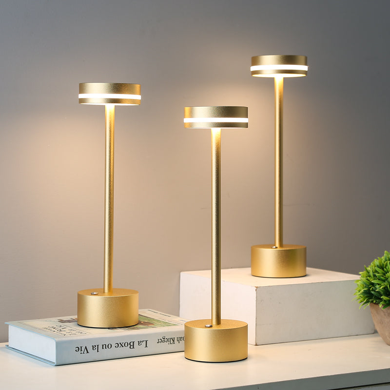 American Style Rechargeable LED Restaurant Touch Table Lamp Home Decor Gym From House