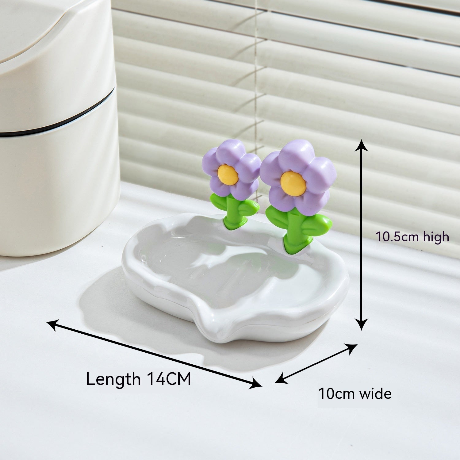 Draining Flowers Soap Dish Home Creative House DealSniper.net