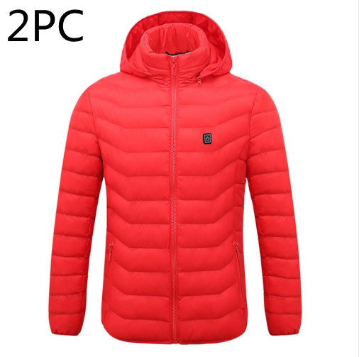 Heating smart cotton Outdoor DealSniper.net 2PC Red XXL