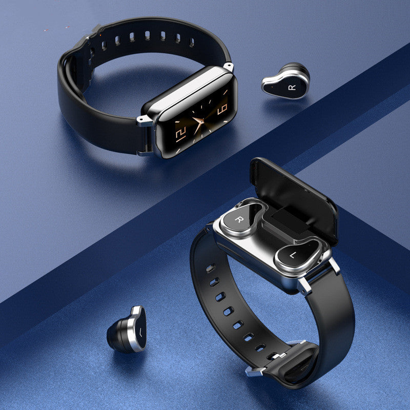 Smart Binaural Bracelet Wireless Bluetooth Headset 2-in-1 Jewelry Gym From House
