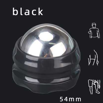 Stainless Steel Ice Applied Cold And Hot Ball Massager Health dealsniper-net 54mm ball black base