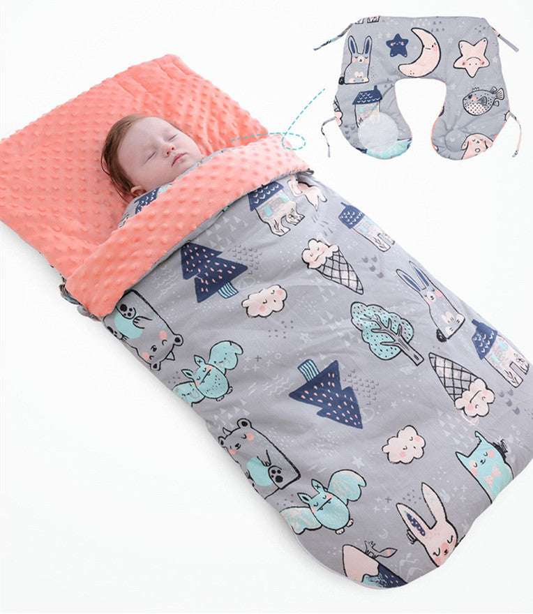 Newborn Baby Blanket Warm Fleece Stroller Cover Quilt Kids dealsniper-net