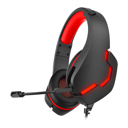 J10 3.5mm Gaming Headset With Mic And LED Lights Gadgets dealsniper-net Red