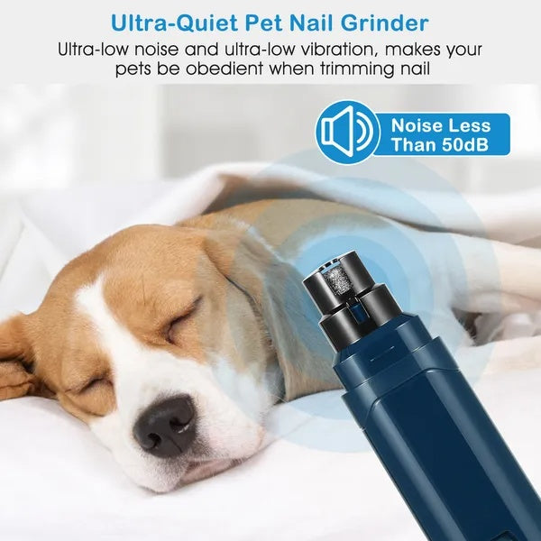 Dog Nail Grinder 2 Speeds Quiet USB Rechargeable Pet Nail Grinder Pets Gym From House