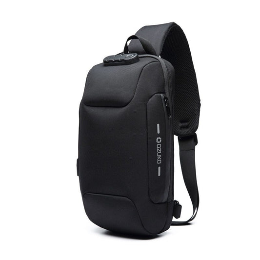 Multifunctional Shoulder Bag Anti-Theft Waterproof Chest Bag USB