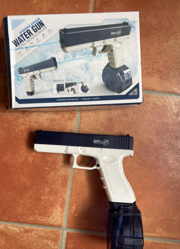 Electric Water Toy Gun Spray Blaster Pistol Airsoft Summer Toys Kids DealSniper.net Blue 2Pcs Cartridge edition USB