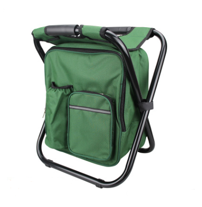 Multifunction Outdoor Folding Chair Ice Cooler Picnic Bags Camping Outdoor dealsniper-net Green 1style