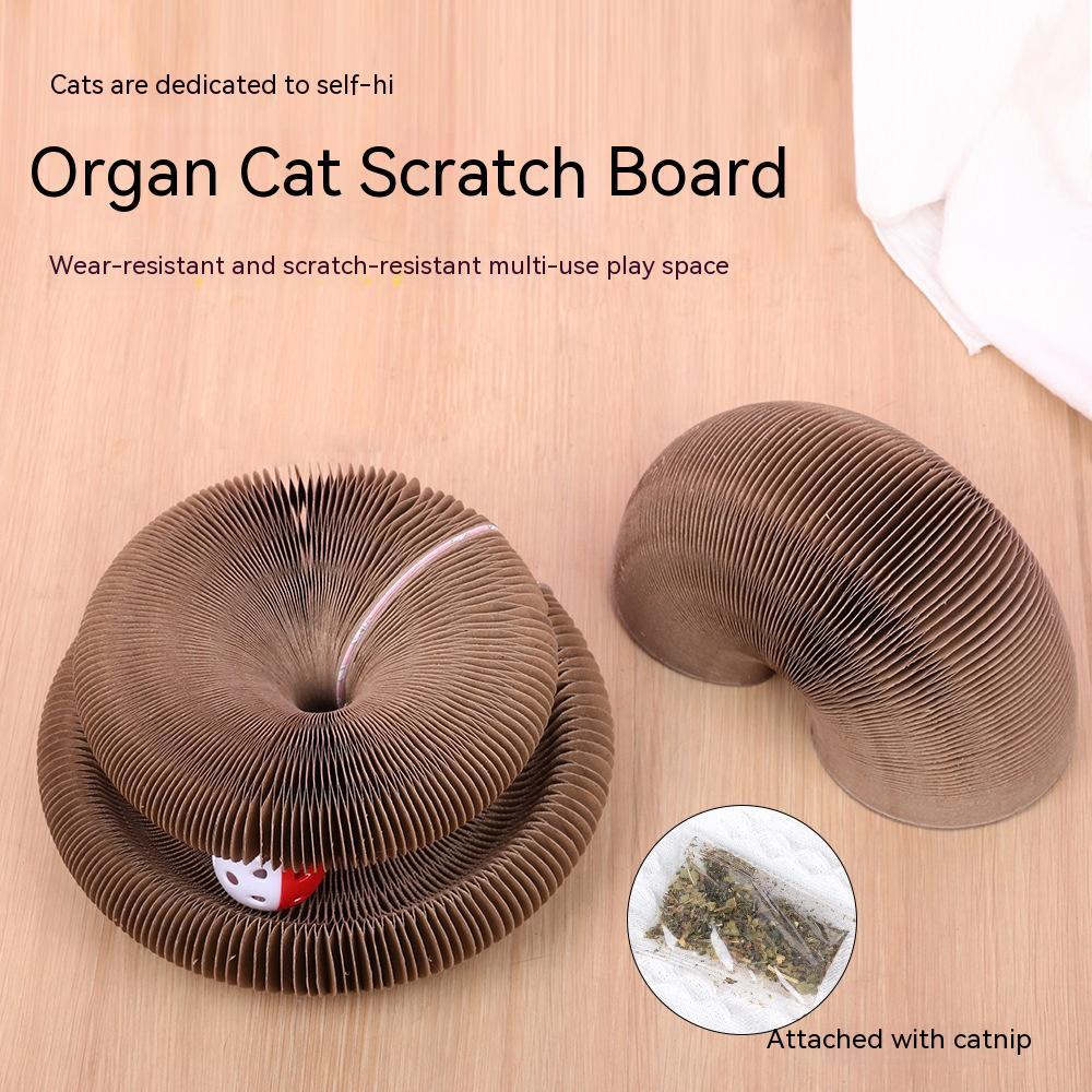 Magnetic Organ Changeable Corrugated Paper Cat Scratch Board Pets DealSniper.net