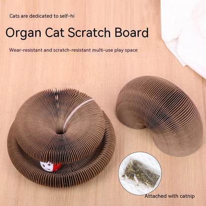 Magnetic Organ Changeable Corrugated Paper Cat Scratch Board Pets DealSniper.net