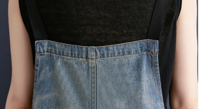 New Literary Large Size Fat Sister Jean Suspenders Female Women DealSniper.net