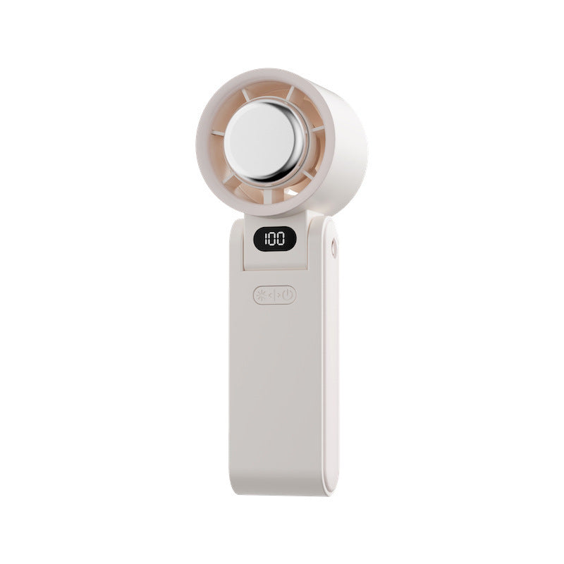 Folding Refrigeration Handheld Turbine High-speed Fan Gadgets DealSniper.net White 3600mah