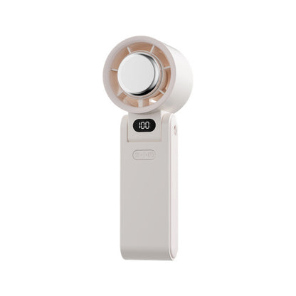 Folding Refrigeration Handheld Turbine High-speed Fan Gadgets DealSniper.net White 3600mah