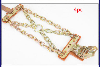 Anti-skid chain universal iron chain automobile car off-road vehicle Vehicle dealsniper-net Large1 cross section 4pc