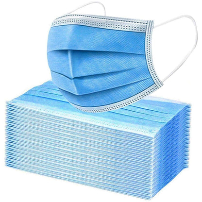 1000 Pcs Disposable Face Mask Non Medical Surgical 3-Ply Health dealsniper-net Blue