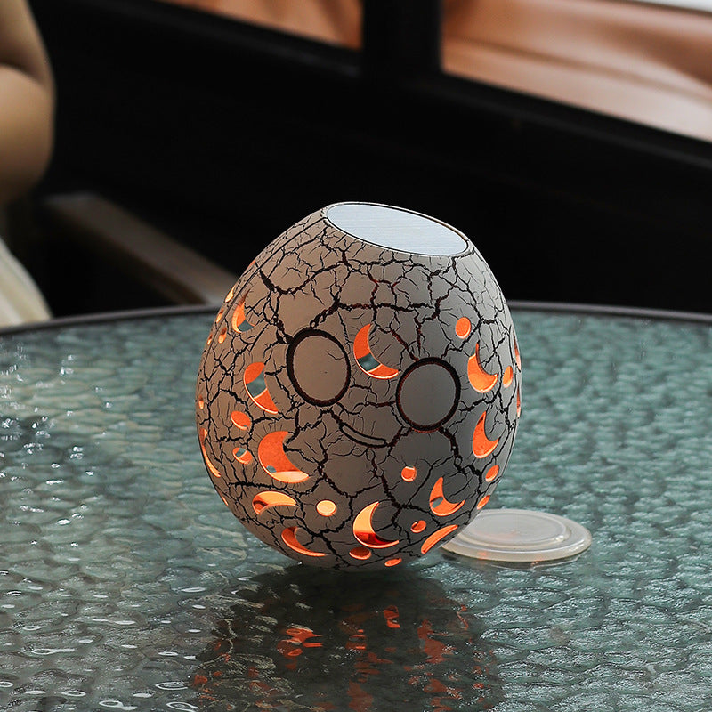 Cracked Led Goose Egg Lamp Charging Rgb Tumbler Home Decor Gym From House USB Charging Three Colors Moon color