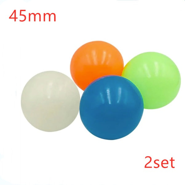 Stick Wall Ball Stress Relief Toys Sticky Squash Ball Kids DealSniper.net Glow 4 colors 2sets 4.5cm