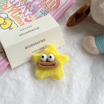 Girly Heart Plush Duckbill Clip Beauty DealSniper.net No.4 Yellow