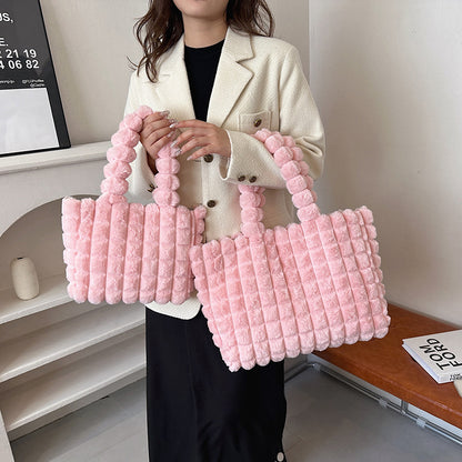 Plaid Handbags Winter Fashion High Capacity Women dealsniper-net