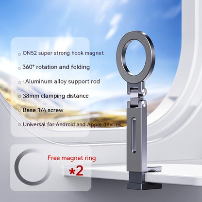 360-degree Rotating Folding Travel Mobile Phone Magnetic Bracket Gadgets Gym From House