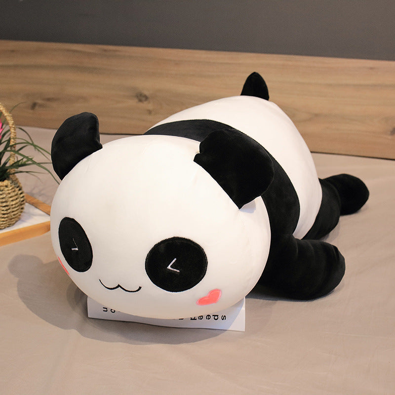 Lying Panda Pillow, Large Sleeping Pillow Kids DealSniper.net Triangular eye 115cm